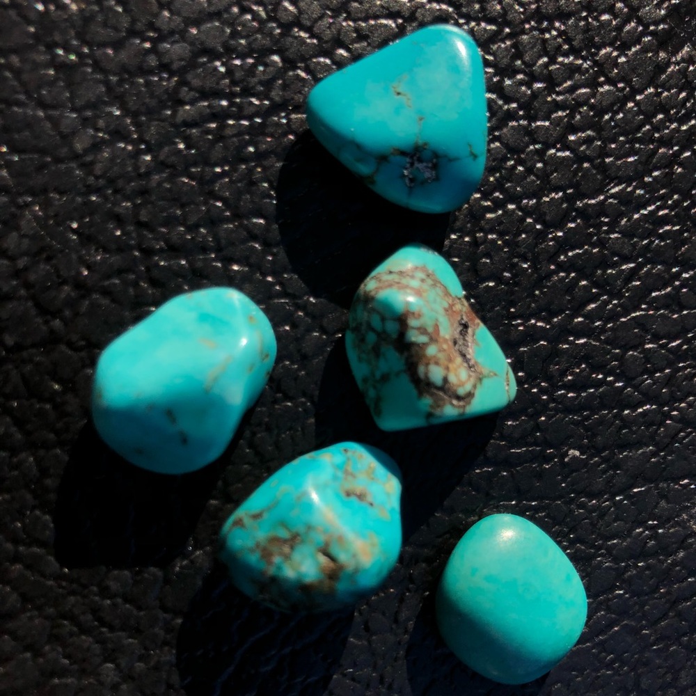 SOLD- 57 carats of gorgeous AZ raw turquoise